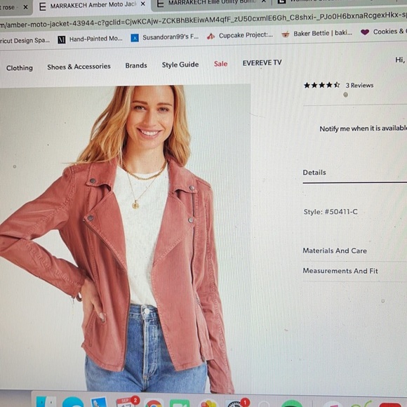 Marrakech Moto jacket dusty rose - Picture 4 of 4